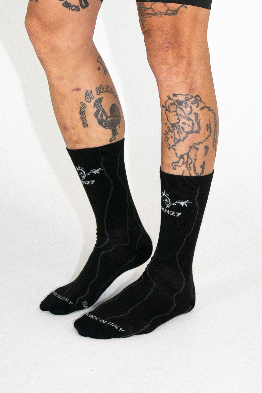 SS26 Team Merino Socks - Charred