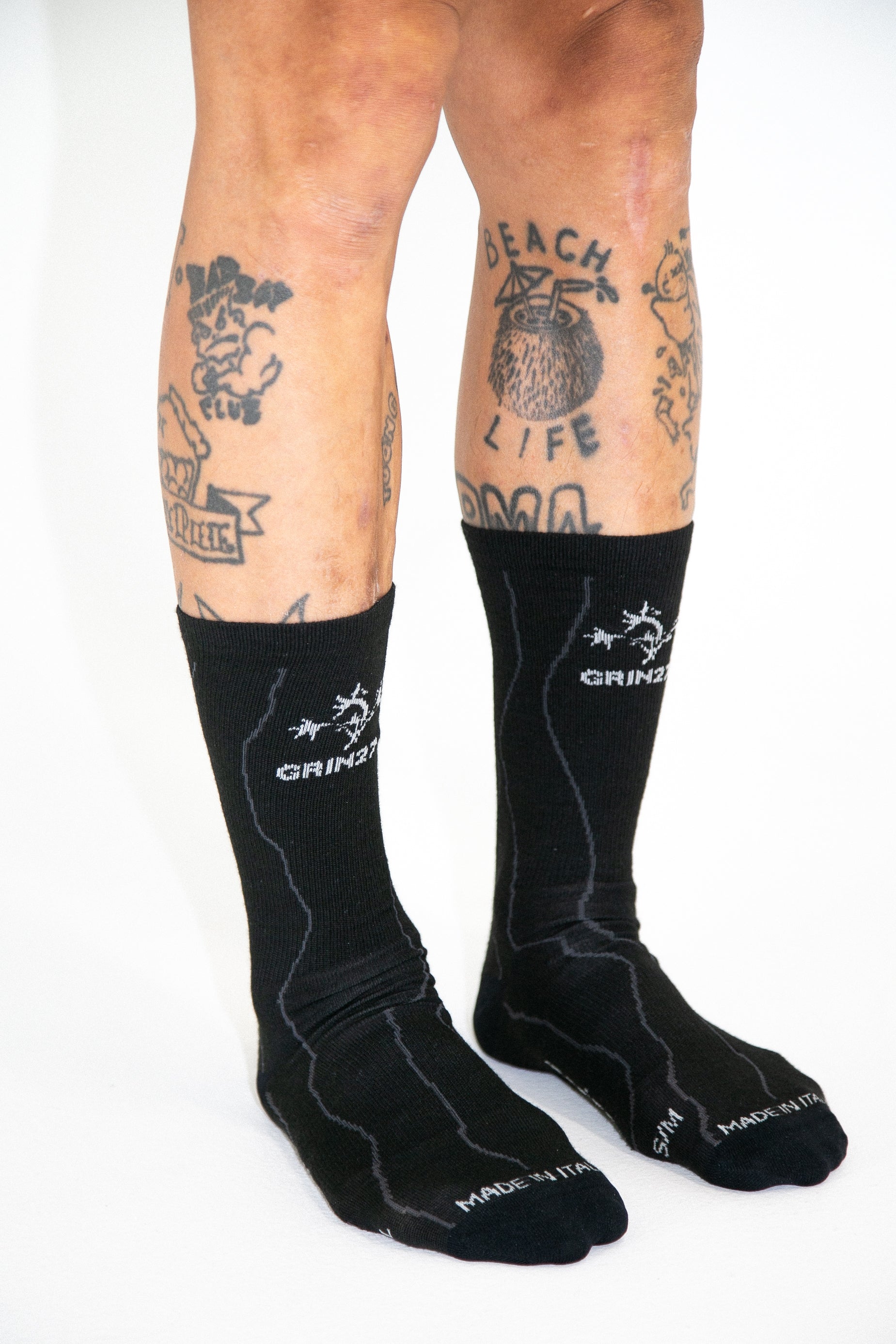 SS26 Team Merino Socks - Charred